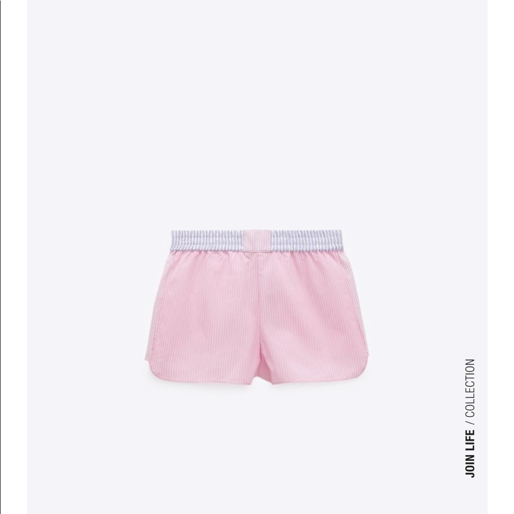 NWOT Pink Striped Boxer Shorts